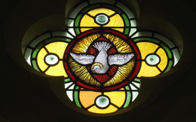 A Stained Glass Window in the Chapel of the Former Parade College - Victoria Parade, East Melbourne