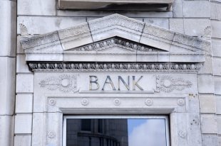 Bank Sign On Building